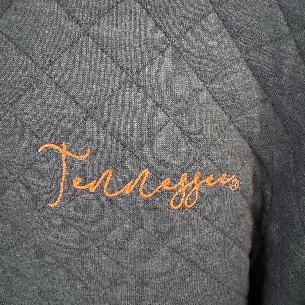 Gray Tennessee Quilted Half-Zip Pullover - image 2
